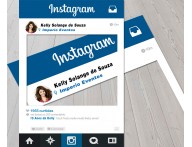 PLACA MOLDURA INSTAGRAM PARA FOTOGRAFAR - PERSONALIZADA